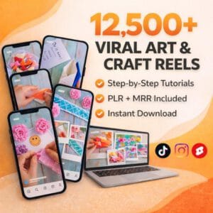 12,500+ Creative DIY & Art Video Reels | Instagram, TikTok & YouTube Ready (PLR + MRR)