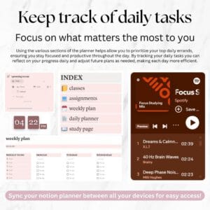 "2026 Academic Notion Planner – Student Productivity Dashboard (MRR)"