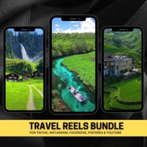 600+ Travel Reels Pack – Faceless Short Videos for TikTok, IG Reels & YouTube Shorts (MRR)