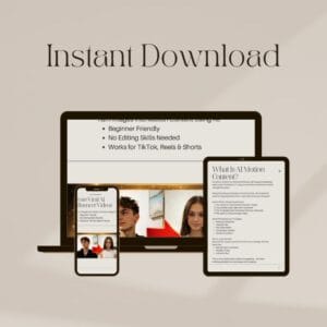 "AI Video Creation Blueprint: Transform Images into Viral TikTok Content (Digital Download)"