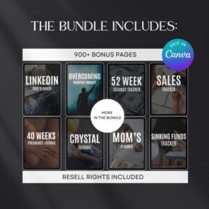 7,500+ Ready-to-Use Canva Planner Pages | PLR + MRR Rights Included
