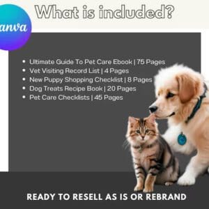 Pet Care Planner Bundle – Complete Organizer Pack (PLR | MRR Digital Download)"