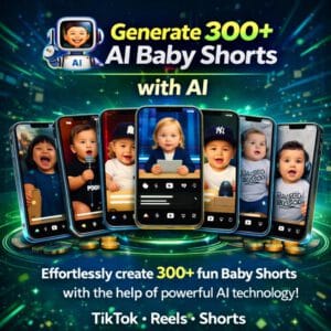 300+ Viral AI Baby Videos | TikTok, Reels & Shorts Bundle (PLR + MRR)