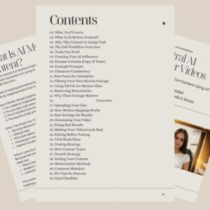 "AI Video Creation Blueprint: Transform Images into Viral TikTok Content (Digital Download)"