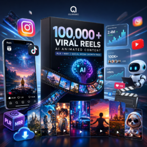 100,000+ Faceless Viral Reels | AI Animated Content | PLR/MRR | Social Media Growth Pack
