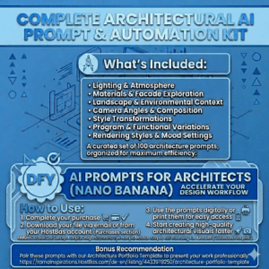 AI Prompts for Architects (Nano Banana) | High-Quality Rendering Prompts + PDF Guide