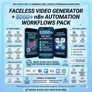 Massive 5000+ n8n Automations + Faceless Video AI + ChatGPT Workflow Integration