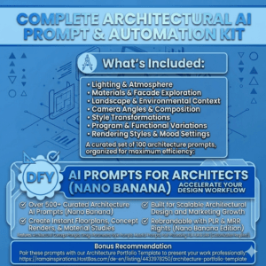 AI Prompts for Architects (Nano Banana) | High-Quality Rendering Prompts + PDF Guide