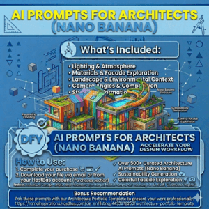 AI Prompts for Architects (Nano Banana) | High-Quality Rendering Prompts + PDF Guide