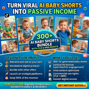 300+ Viral AI Baby Videos | TikTok, Reels & Shorts Bundle (PLR + MRR)