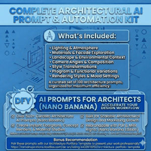 AI Prompts for Architects (Nano Banana) | High-Quality Rendering Prompts + PDF Guide