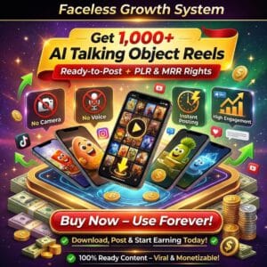 AI Animated Talking Objects Content Kit | Viral Faceless Reels for TikTok & IG | PLR MRR Included