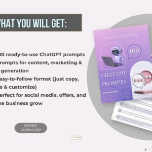 100 AI-Powered ChatGPT Prompts for Leads & Engagement | PLR + MRR | Social Media & Marketing Toolkit