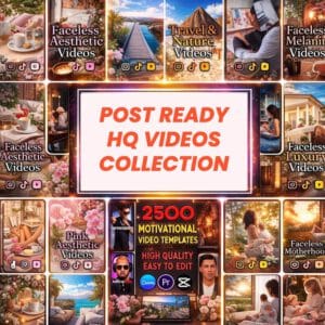 100,000+ Faceless Viral Reels | AI Animated Content | PLR/MRR | Social Media Growth Pack