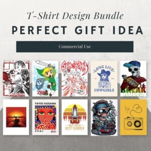 5M+ T-Shirt Design Collection | Streetwear, Anime & Hip Hop Graphics | PLR/MRR Bundle