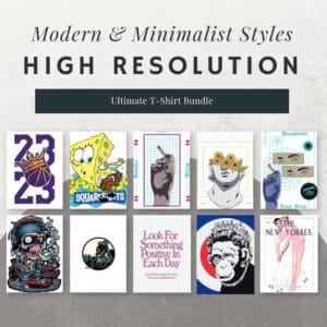 5M+ T-Shirt Design Collection | Streetwear, Anime & Hip Hop Graphics | PLR/MRR Bundle