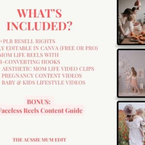 1300+ Mom Life Reels Bundle | Faceless, Done-for-You | PLR & MRR
