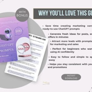 100 AI-Powered ChatGPT Prompts for Leads & Engagement | PLR + MRR | Social Media & Marketing Toolkit