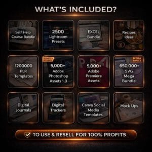 75M+ Digital Products Vault – PLR & MRR Ready (Canva Templates, eBooks Included)