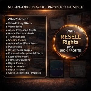 75M+ Digital Products Vault – PLR & MRR Ready (Canva Templates, eBooks Included)