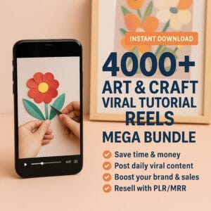 "4000+ Creative DIY Reels Pack – Resell Rights Included (PLR | MRR)"