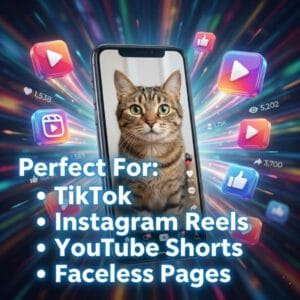 Cat Video Goldmine | 2200+ Hilarious AI & Real Clips for Digital Resale
