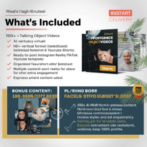 1200+ AI-Powered Talking Object Reels | Faceless Content for Social Media + Resell License