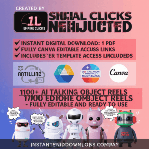 1200+ AI-Powered Talking Object Reels | Faceless Content for Social Media + Resell License