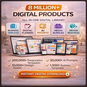 8M+ Creative & Productivity Digital Assets – Templates, Planners, AI Prompts, Notion