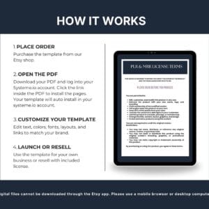 Link-in-Bio Sales Funnel Template for Systeme.io | Digital Products + Editable PLR