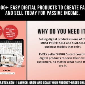 1000 Best Digital Products to Create & Sell – Etsy & Online Shop Ideas