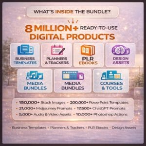 8M+ Creative & Productivity Digital Assets – Templates, Planners, AI Prompts, Notion