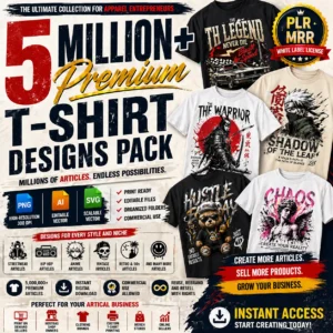 5 Million+ Premium T-Shirt Designs Pack