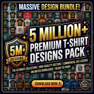 5 Million+ Premium T-Shirt Designs Pack