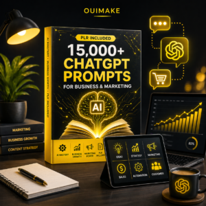15,000+ ChatGPT Prompts for Business & Marketing | AI Mastery + PLR Included