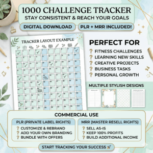1000 Steps to Success Tracker – Printable Goal Challenge