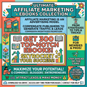 300+ Premium Affiliate Marketing PLR eBooks – Lifetime Access Bundle