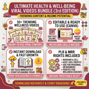 Health & Well-Being Videos Bundle | PLR & MRR | Faceless Instagram Marketing