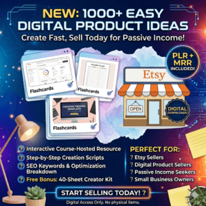 1000 Best Digital Products to Create & Sell – Etsy & Online Shop Ideas