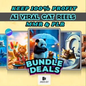 800+ AI Cat Reels Bundle | Viral Videos for TikTok & YouTube | PLR Included