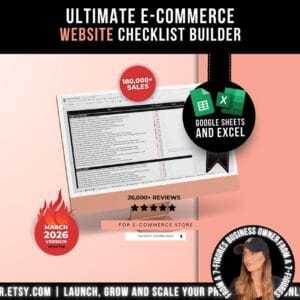 E-Commerce Success Checklist – Shopify Store & Online Selling Guide