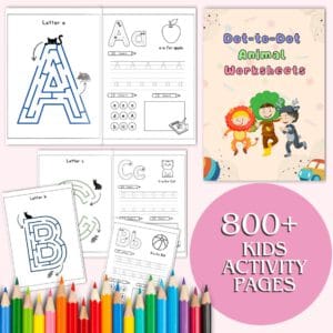 800+ Educational Worksheets for Kids – Printable Activity Pages Bundle