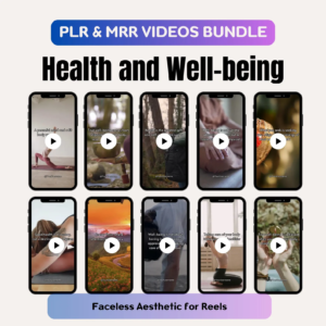 Health & Well-Being Videos Bundle | PLR & MRR | Faceless Instagram Marketing