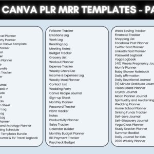 15,000+ Editable Canva Templates Mega Bundle – Planners, Journals, Trackers with PLR & MRR Rights
