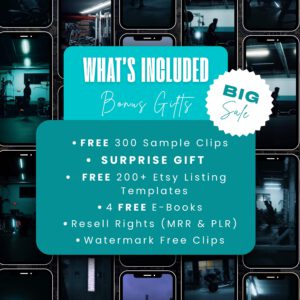 600+ Men’s Workout Reels – TikTok, Instagram, Faceless, MRR/PLR