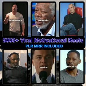 5000+ Motivational Reels Collection | PLR/MRR Rights | Faceless Videos for IG & TikTok