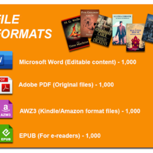 Get 1000 timeless and famous classic novels in digital format—fully customizable, 100% copyright-free, and packed with full PLR rights.