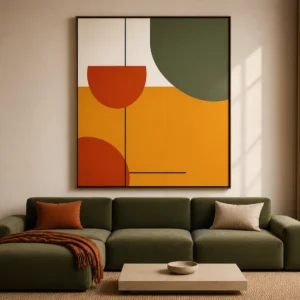 OUIMAKE Terra Geometry™ — 3 Piece Abstract Wall Art Set
